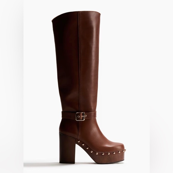 H&M knee high boots studded 7 - Picture 5 of 5